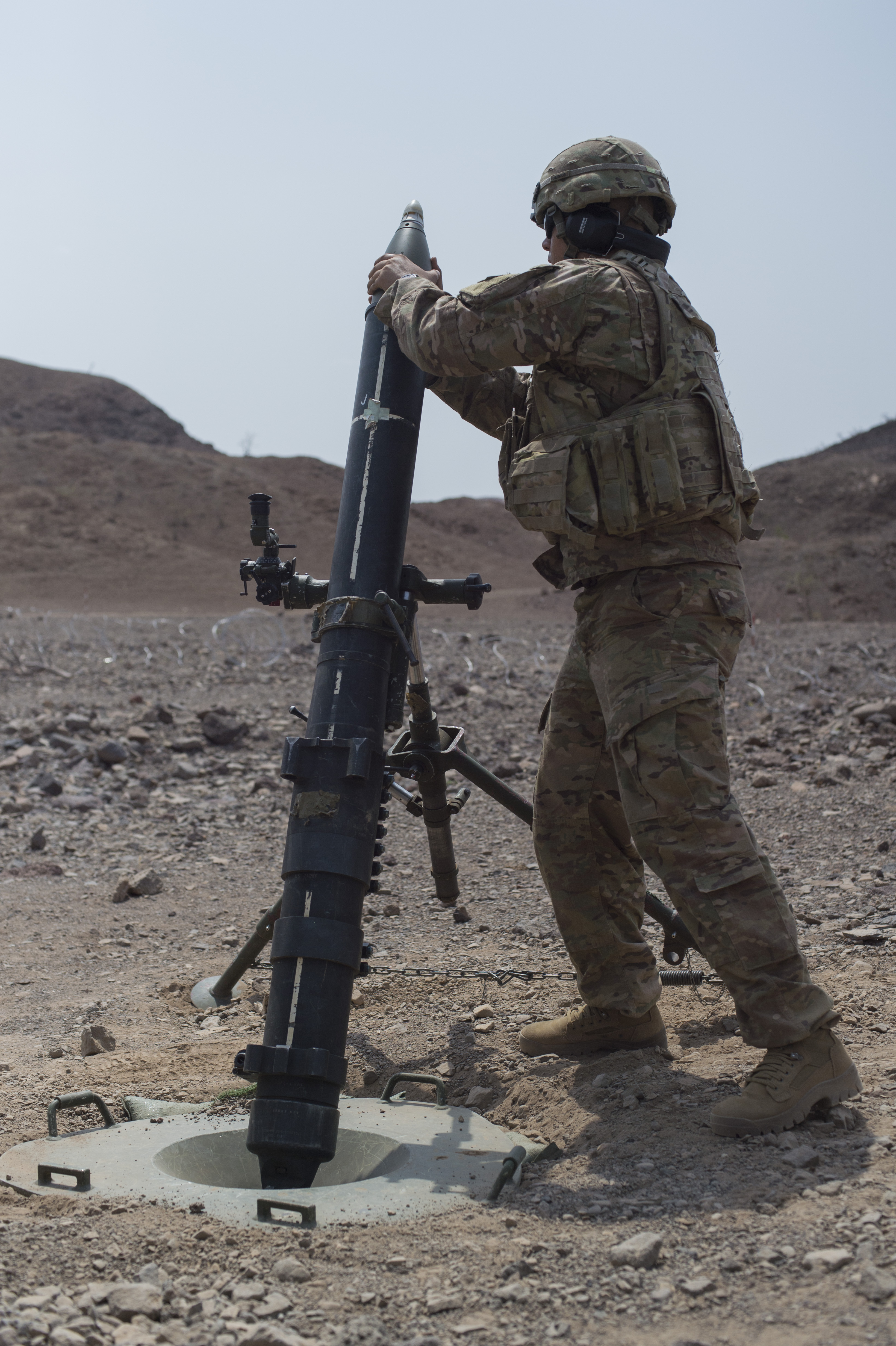 U.S. Army brings the boom: Soldiers conduct mortar fire training ...